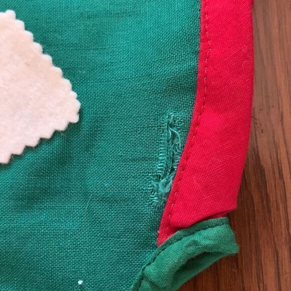 Vtg 60s double sided Santa face toilet seat cover - Picture 8 of 8